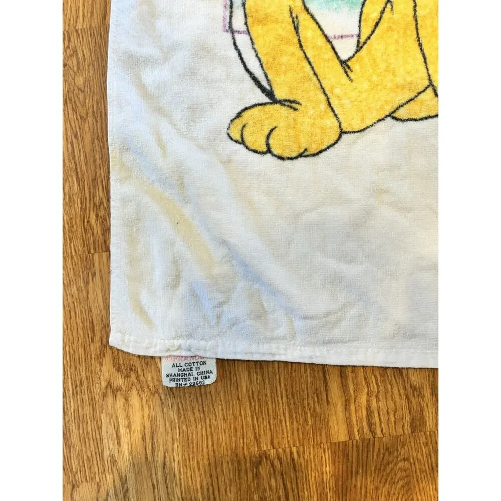 Vintage 80s 90s‎ Disney Towel Mickey Pluto Goofy